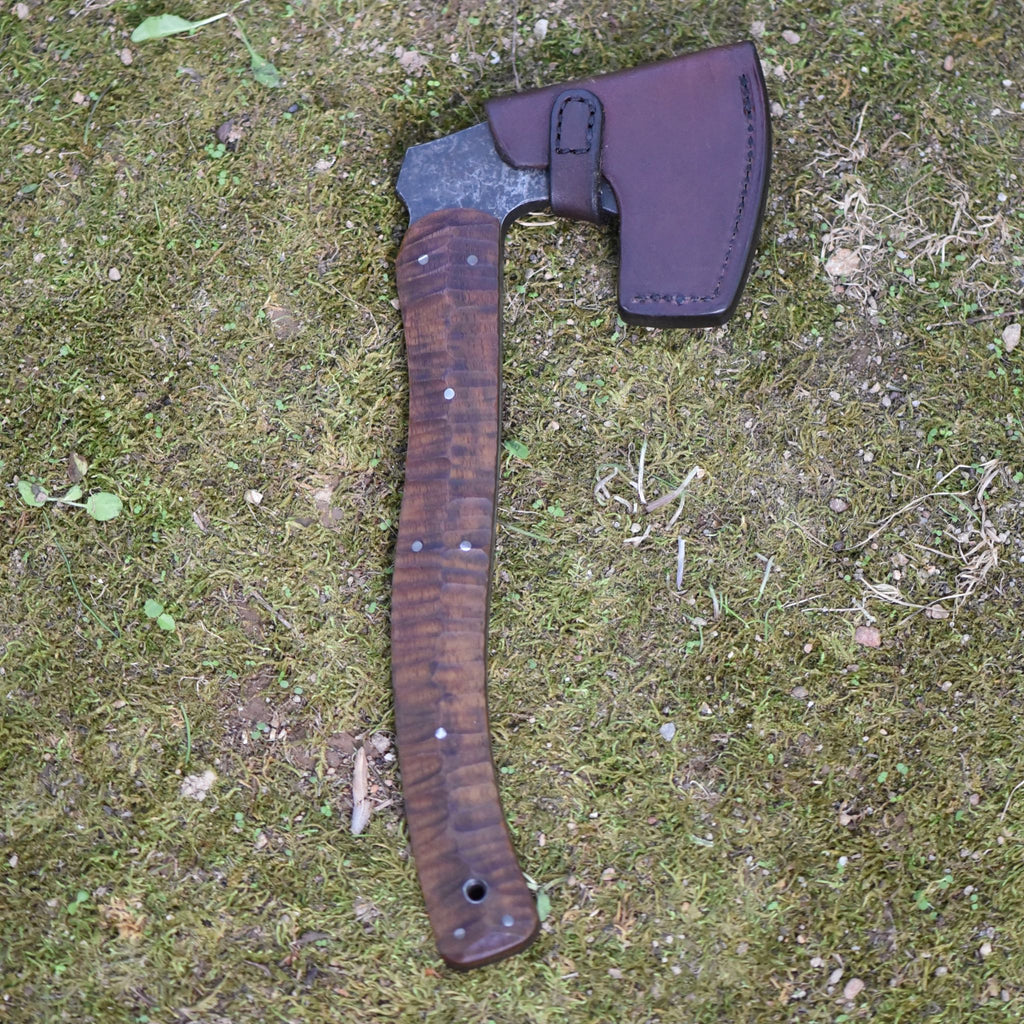 Hatchet, Full-tang with Walnut Scales