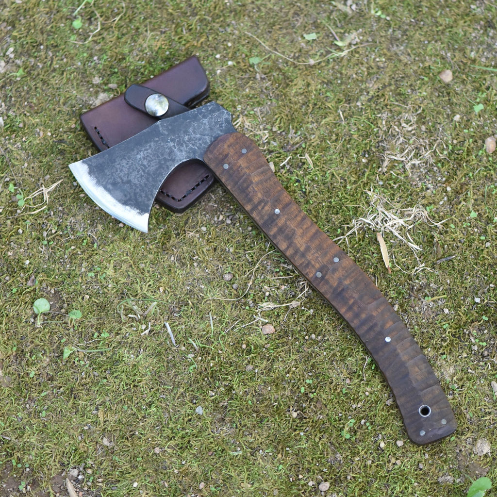 Hatchet, Full-tang with Walnut Scales