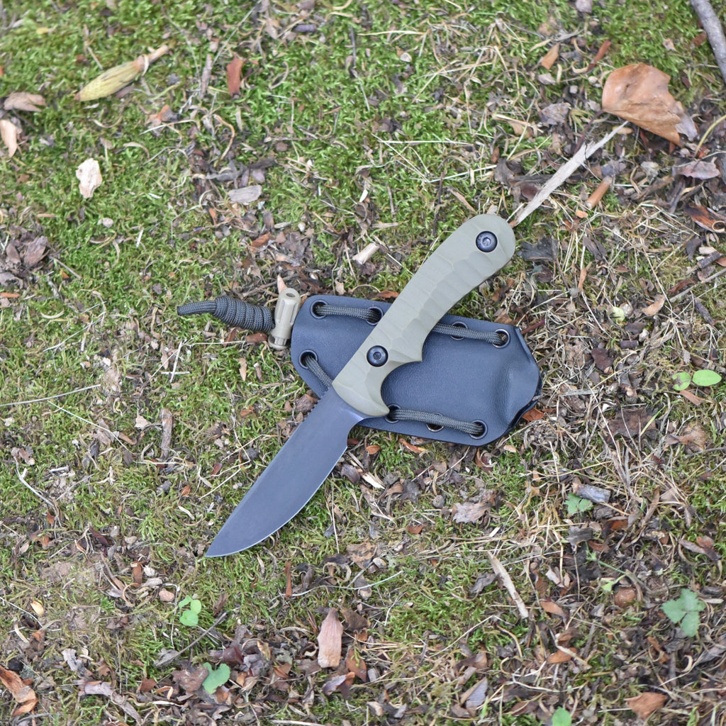 Model 4, Green G10, Black Kydex